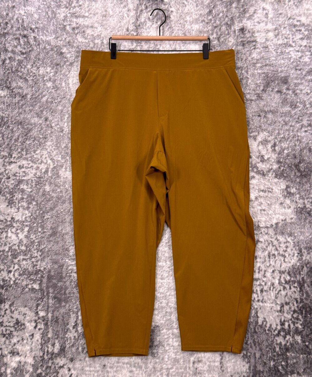 Athleta Pants 18 Womens Brooklyn Ankle Yellow Gold Plus Size